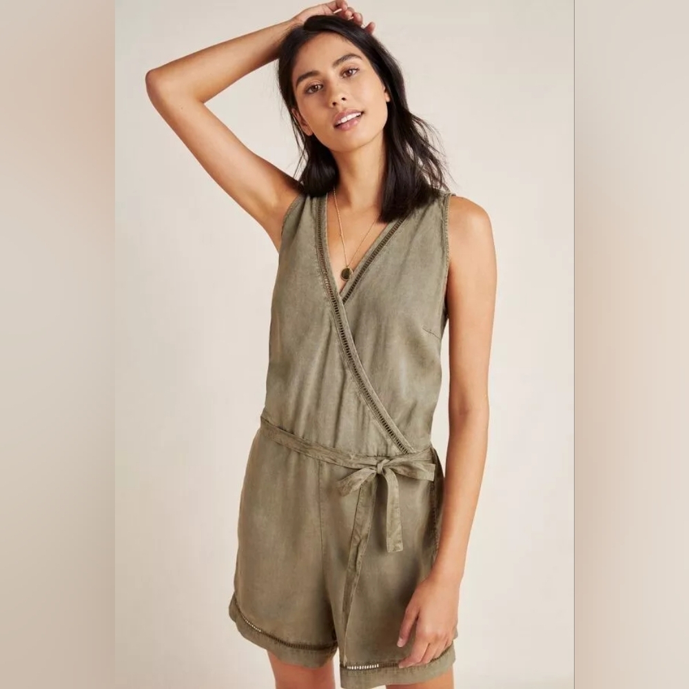 Green Romper | Cloth & Stone